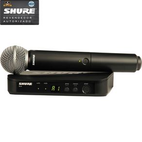 Sistema De Microfone Sem Fio De Mão BLX-24BR/SM-58 M15 - Shure Sistema De Microfone Sem Fio De Mao BLX-24BR/SM-58 M15 - Shure