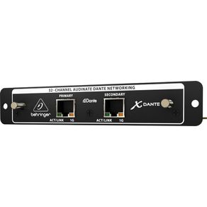 Placa De Expansão 32 Canais Para Consoles X32 X-DANTE - Behringer Placa De Expansao 32 Canais Para Consoles X32 X-DANTE - Behringer