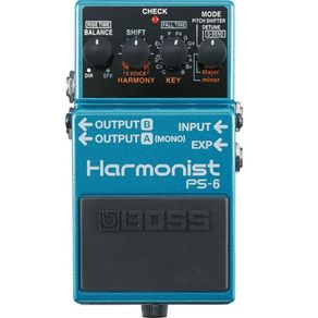 Pedal Com Efeitos Pitch Inteligentes Harmonist PS6 - Boss Pedal Com Efeitos Pitch Inteligentes Harmonist PS6 - Boss