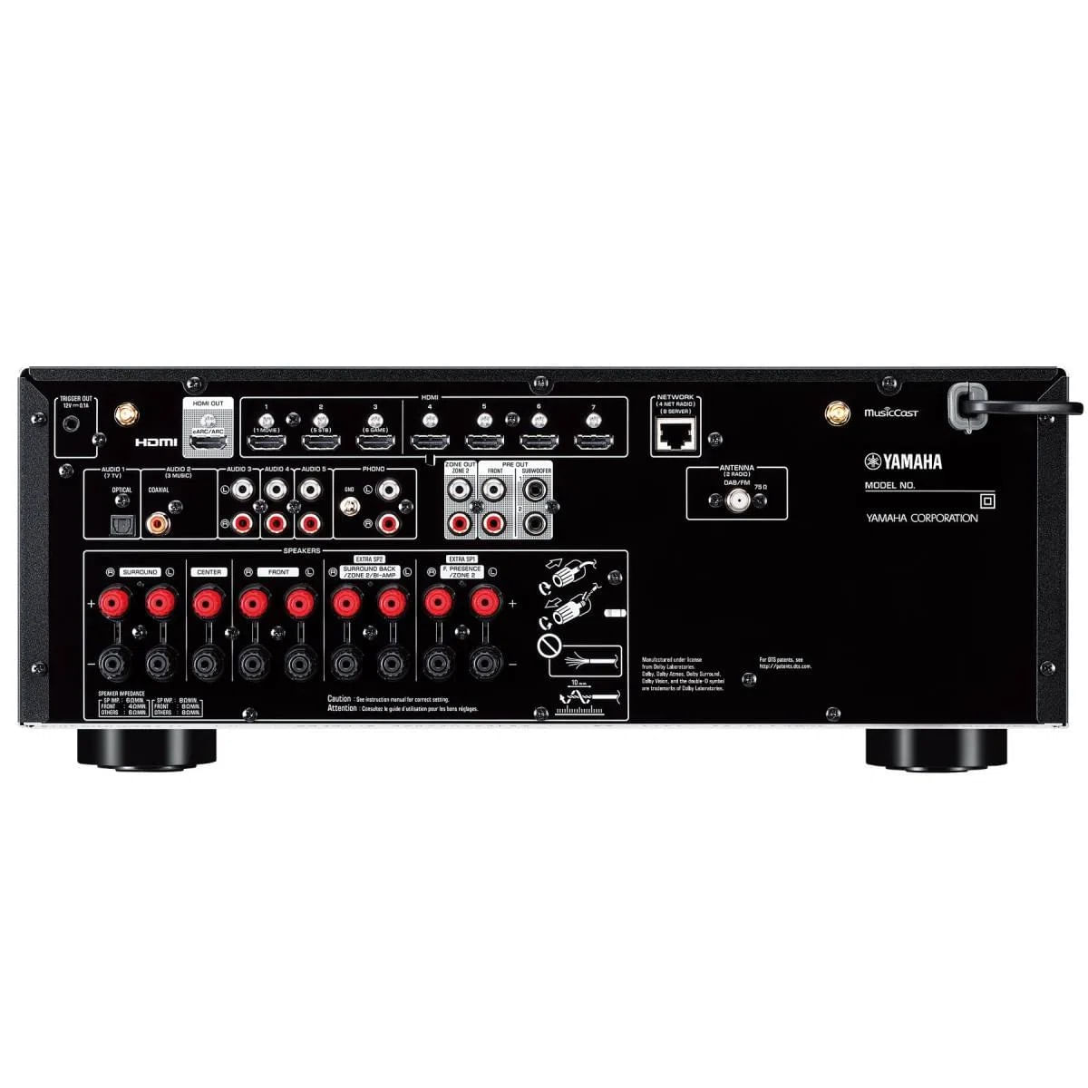 Receiver-AV-7.2-Wi-Fi-Bluetooth-RXV6A-BL---Yamaha-1 Receiver-AV-7.2-Wi-Fi-Bluetooth-RXV6A-BL---Yamaha-1