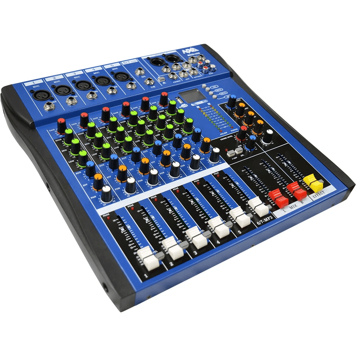 Mesa-de-Som-6-Canais-Com-Bluetooth-EFX-e-USB-MSX-6-USB----NXA-2 Mesa-de-Som-6-Canais-Com-Bluetooth-EFX-e-USB-MSX-6-USB----NXA-2