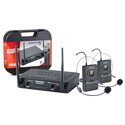 Microfone-Sem-Fio-Duplo-de-Cabeca-DVS-100DH---Vokal