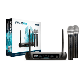 Microfone-Sem-Fio-Duplo-De-Mao-VWS20---Vokal Microfone-Sem-Fio-Duplo-De-Mao-VWS20---Vokal