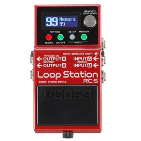 Pedal-Para-Guitarra-Loop-Station-RC5---Boss Pedal-Para-Guitarra-Loop-Station-RC5---Boss