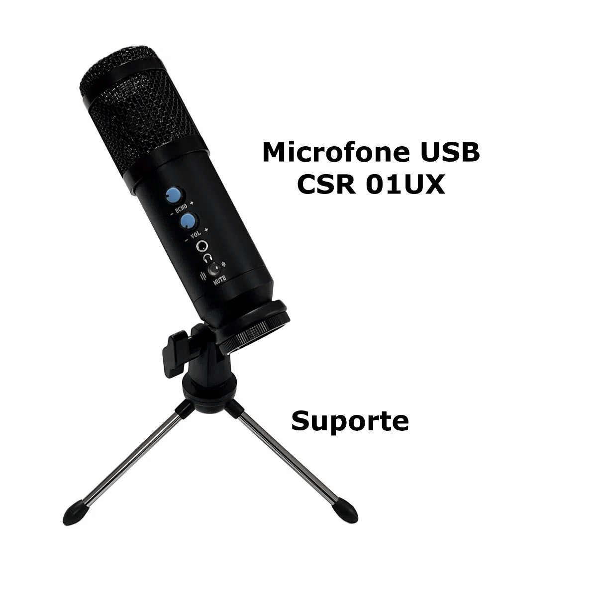 Microfone-Profissional-Cardioide-USB-CSR-01UX---CSR-1 Microfone-Profissional-Cardioide-USB-CSR-01UX---CSR-1