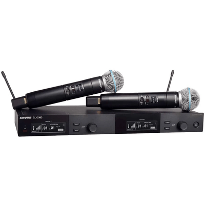 Microfones-Sem-Fio-Duplo-de-Mao-SLXD-24DBR-B58-L55---Shure