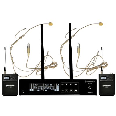 Microfone-Sem-Fio-Duplo-de-Cabeca-UHF-SD-58-BB---Soundrix