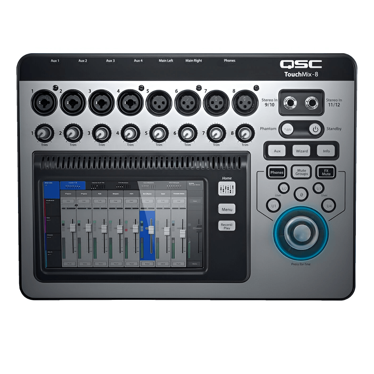 Mesa-de-Som-Digital-14-Canais-TOUCHMIX-8---QSC Mesa-de-Som-Digital-14-Canais-TOUCHMIX-8---QSC