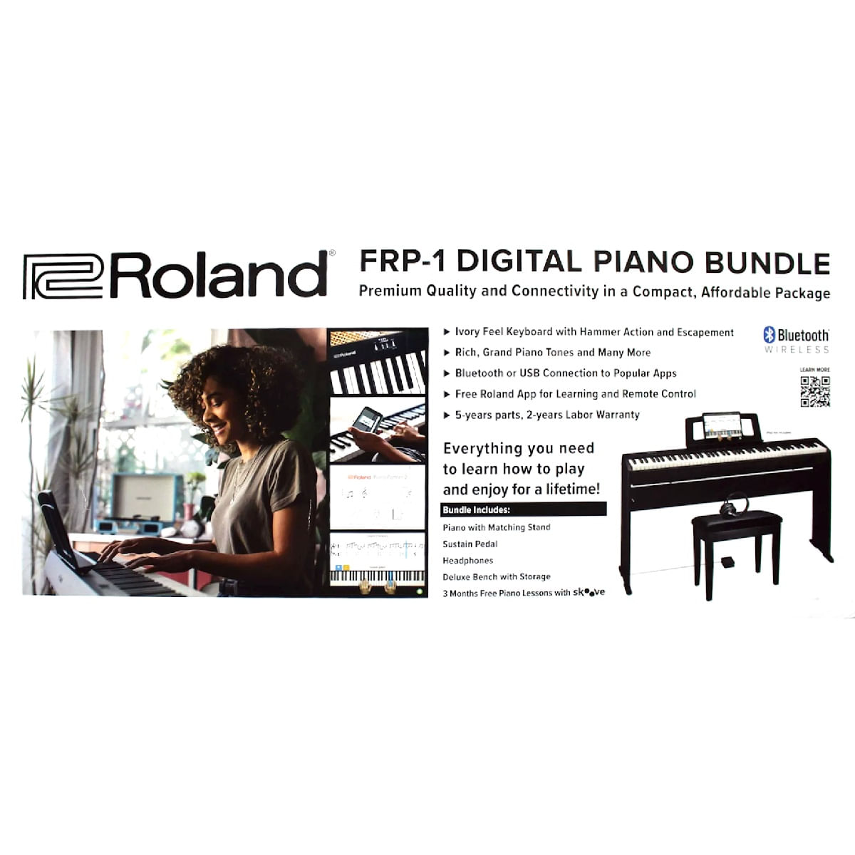 Kit-Piano-Digital-Com-Banco-Estante-e-Fone-FRP1---Roland-1 Kit-Piano-Digital-Com-Banco-Estante-e-Fone-FRP1---Roland-1