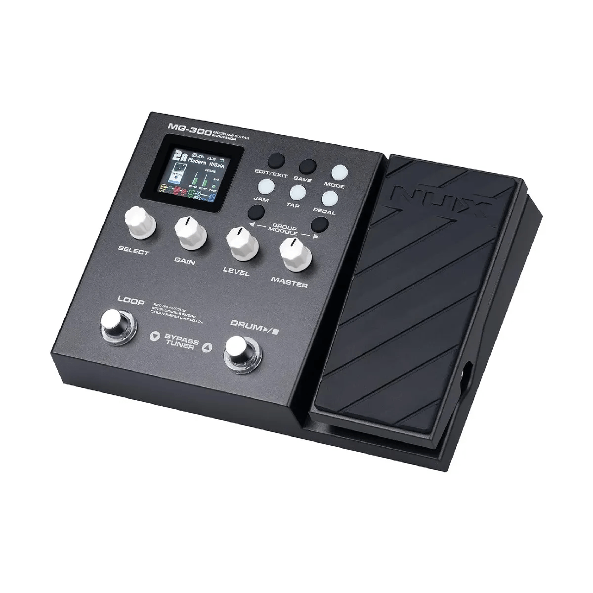 Pedaleira-Multi-efeitos-MG-300---NUX-2 Pedaleira-Multi-efeitos-MG-300---NUX-2
