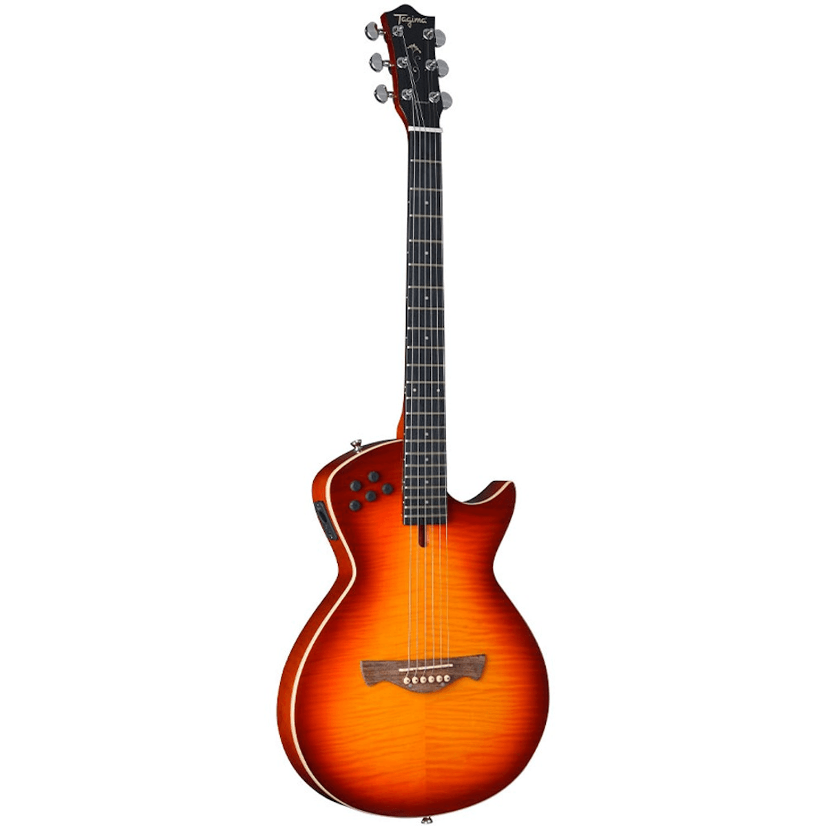 Violao-Aco-Sapele-Modena-Steel-Cherry-Burst-Solido-EQ---Tagima