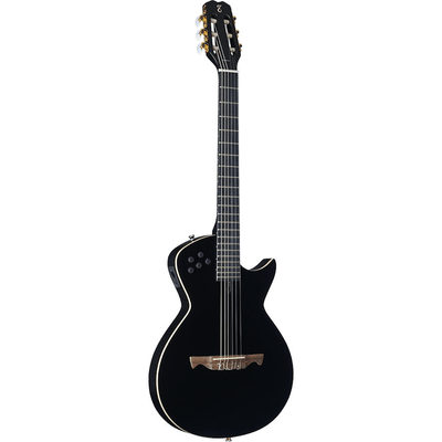 Violao-Flat-Sapele-Modena-Nylon-Black-Solido-EQ---Tagima