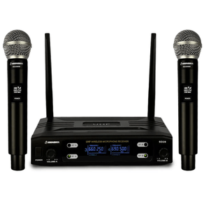 Microfone-Sem-Fio-Duplo-de-Mao-UHF-SD-28-MM---Soundrix Microfone-Sem-Fio-Duplo-de-Mao-UHF-SD-28-MM---Soundrix