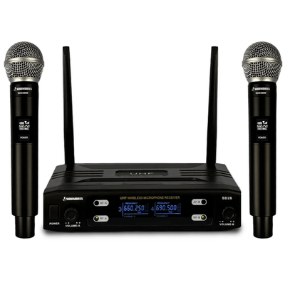 Microfone-Sem-Fio-Duplo-de-Mao-UHF-SD-28-MM---Soundrix
