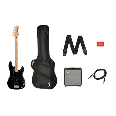 Kit-Affinity-Series-Precision-Bass-PJ-PACK-MNBLK---Squier-By-Fender