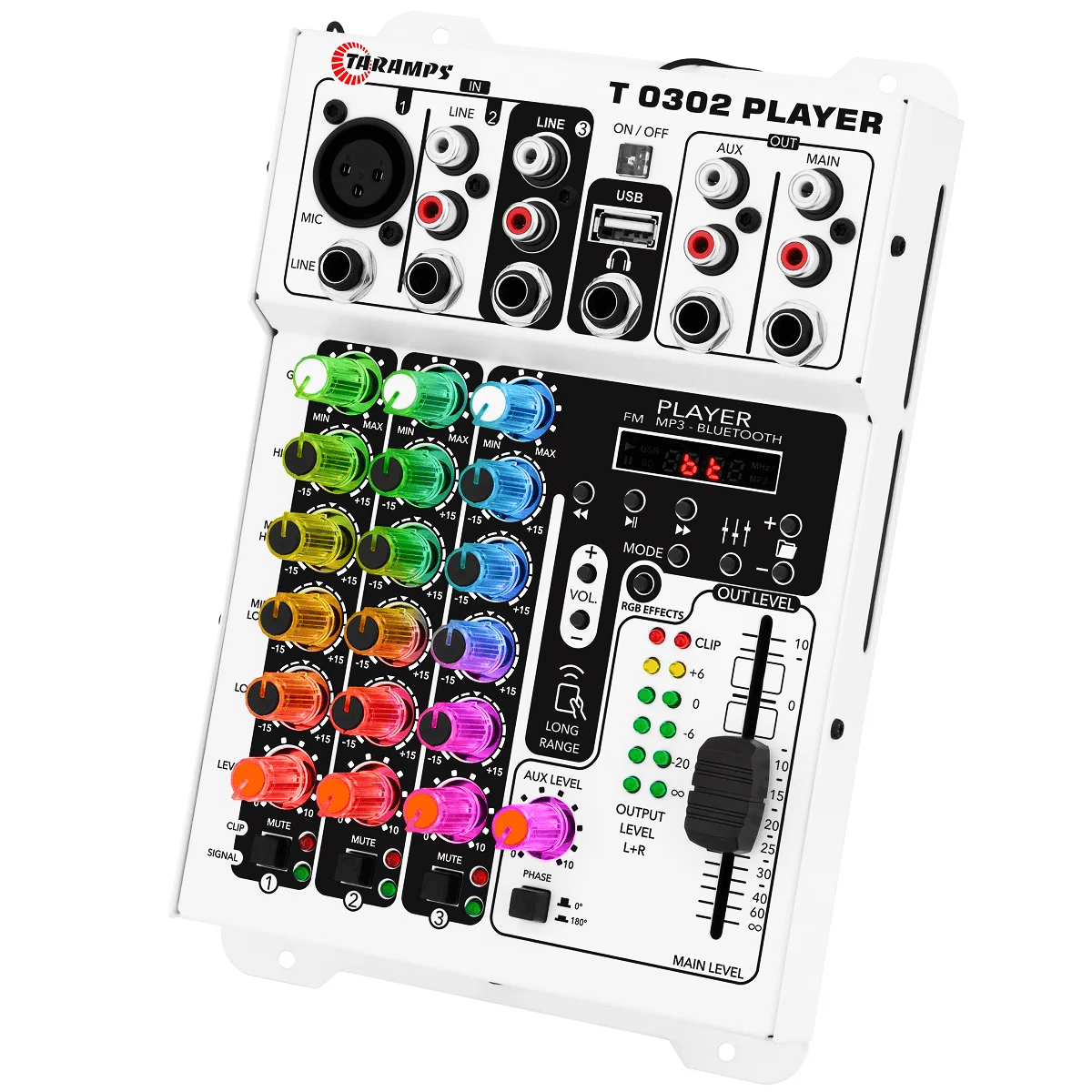 Mesa-de-Som-Automotivo-3-Canais-T-0302-PLAYER-MULTICOLOR---Taramps-4 Mesa-de-Som-Automotivo-3-Canais-T-0302-PLAYER-MULTICOLOR---Taramps-4