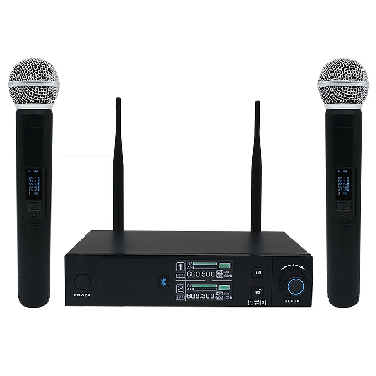 Microfone-Sem-Fio-UHF-600-Canais-Com-Bluetooth-LS-VKS2---Leson Microfone-Sem-Fio-UHF-600-Canais-Com-Bluetooth-LS-VKS2---Leson